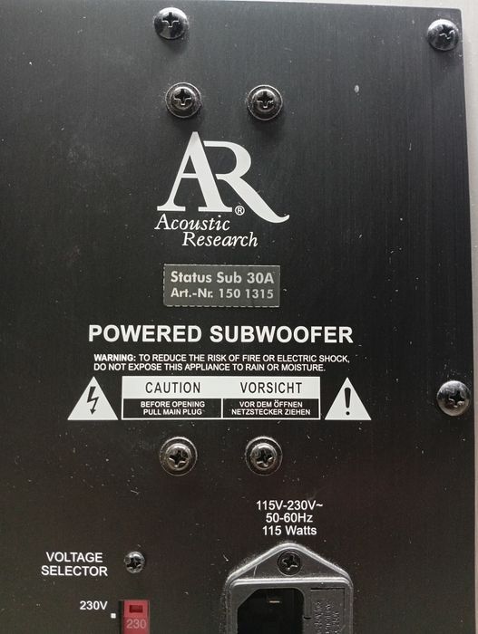 Активен субуфер 12-ска Acoustic Research SUB-30A