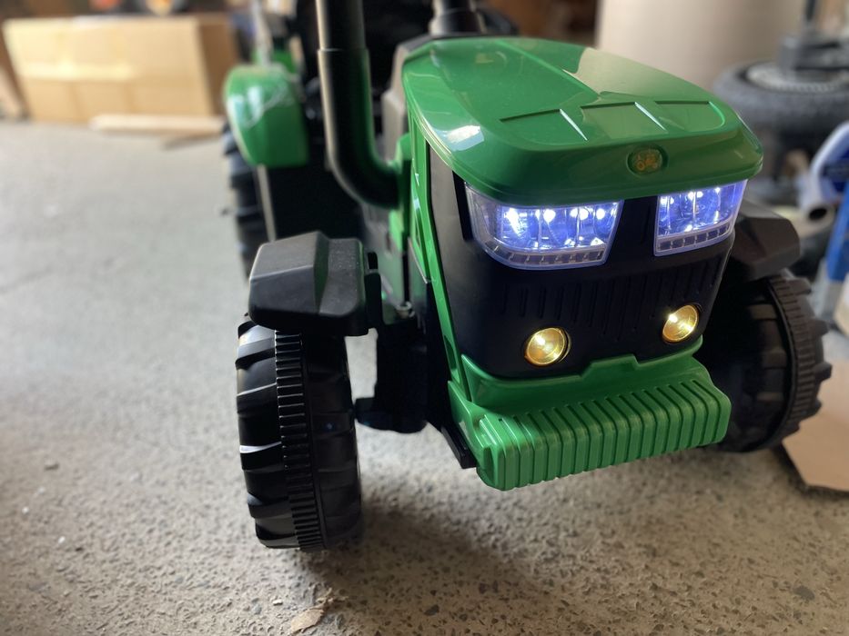 Tractor electric copii Nichiduta Track Green 90W cu telecomanda  12V