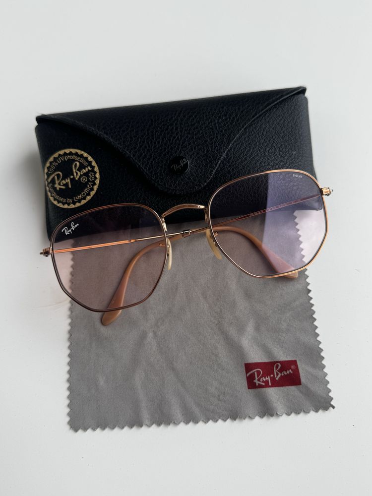 Очила ray ban , розово
