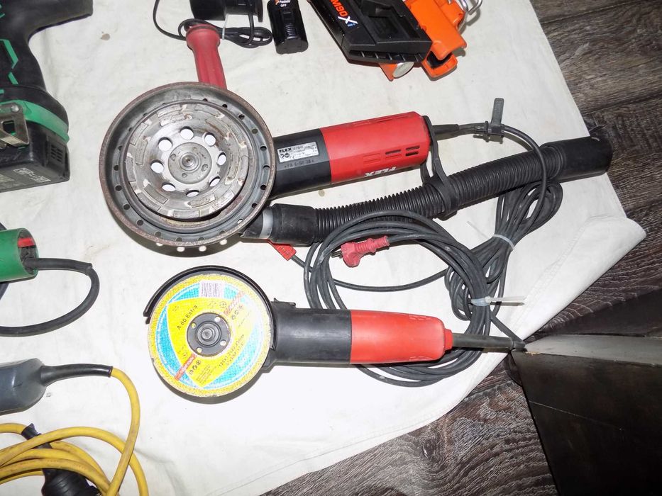 Slefuitor beton Flex , pistol cuie Paslode, scule Wurth Leister Trumpf