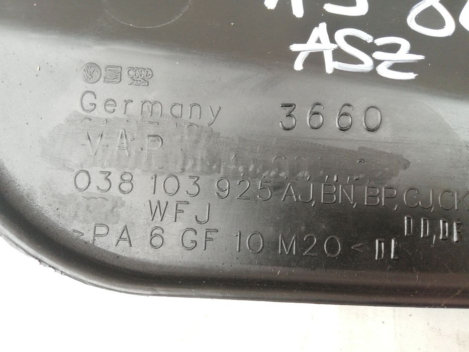 Capac motor ornament audi a3 8L facelift 1.9tdi 131 cp asz 038103925AJ