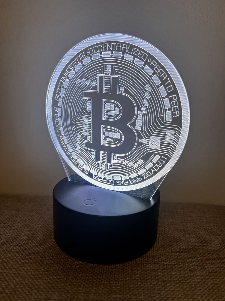 Lampa LED Bitcoin Night light