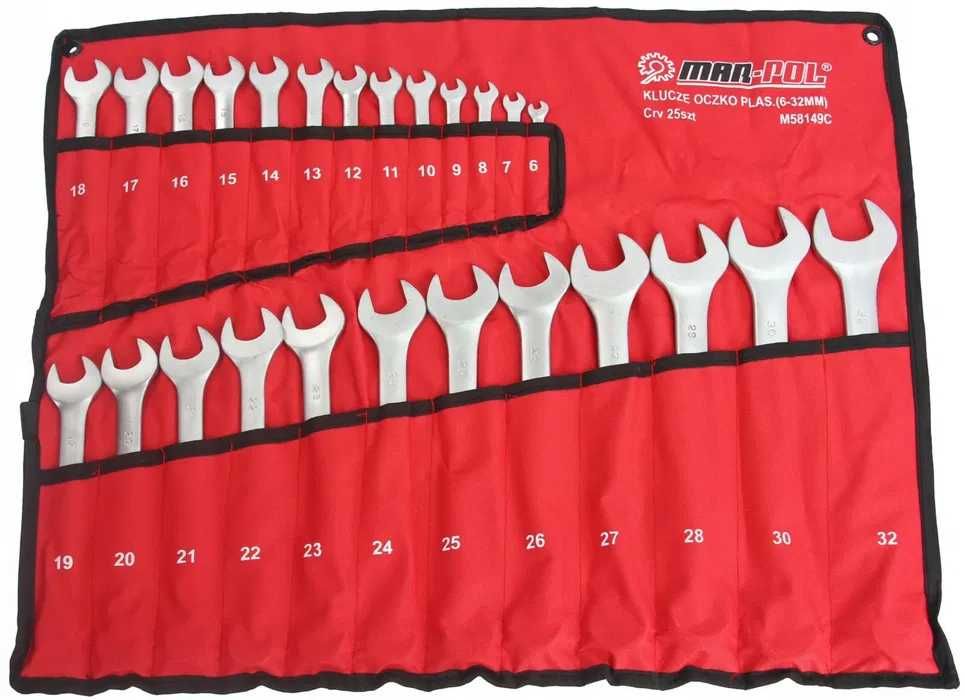 Комплект звездогаечни ключове 25 части (6-32мм)