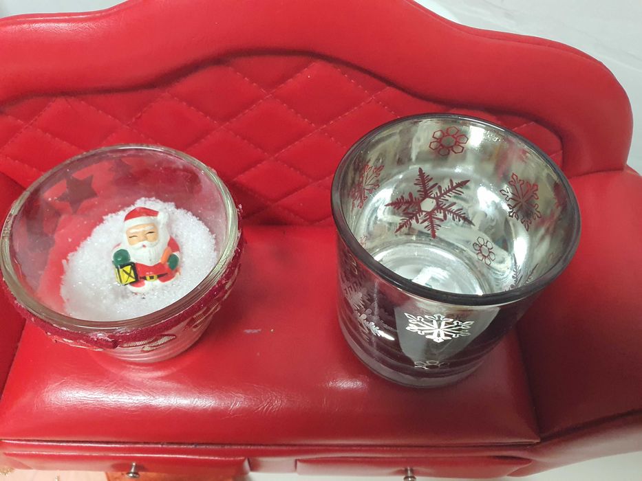 Suport pentru lumânări pastila cu motive de Craciun