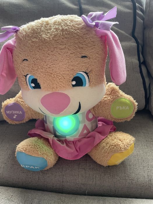 Кучето на fisher price момиче розово детска играчка образавателна
