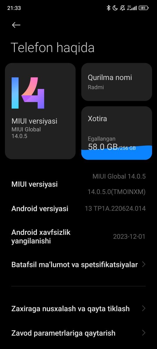 Redmi note 12 pro 5G 8+4/256gb