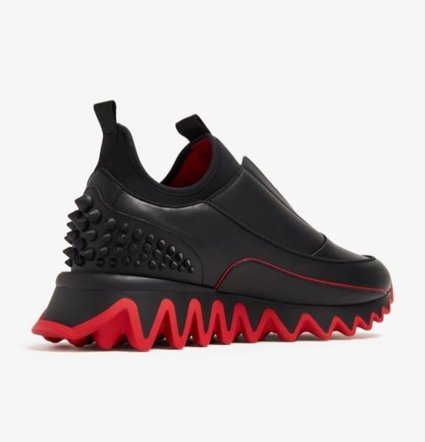Shark Spikes sneakers by Christian Louboutin din piele de vitel