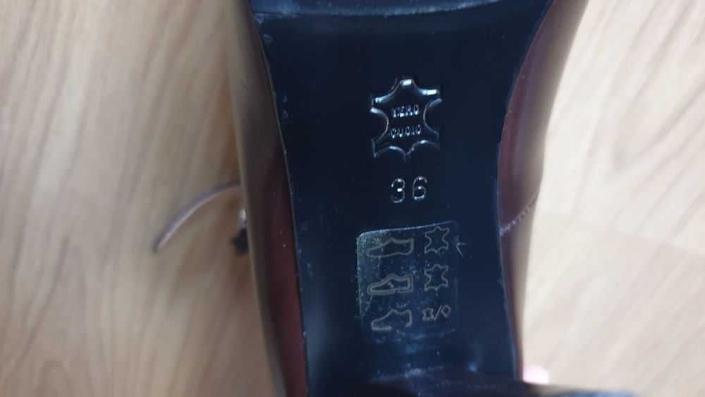 Pantofi piele 36, stare f buna