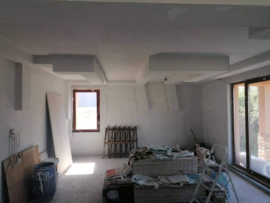 Шпакловка, боядисване, гипскартон