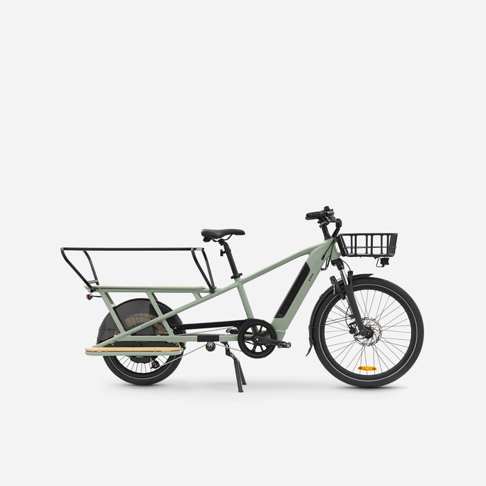 Bicicletă cargo electrică longtail - produs resigilat Decathlon
