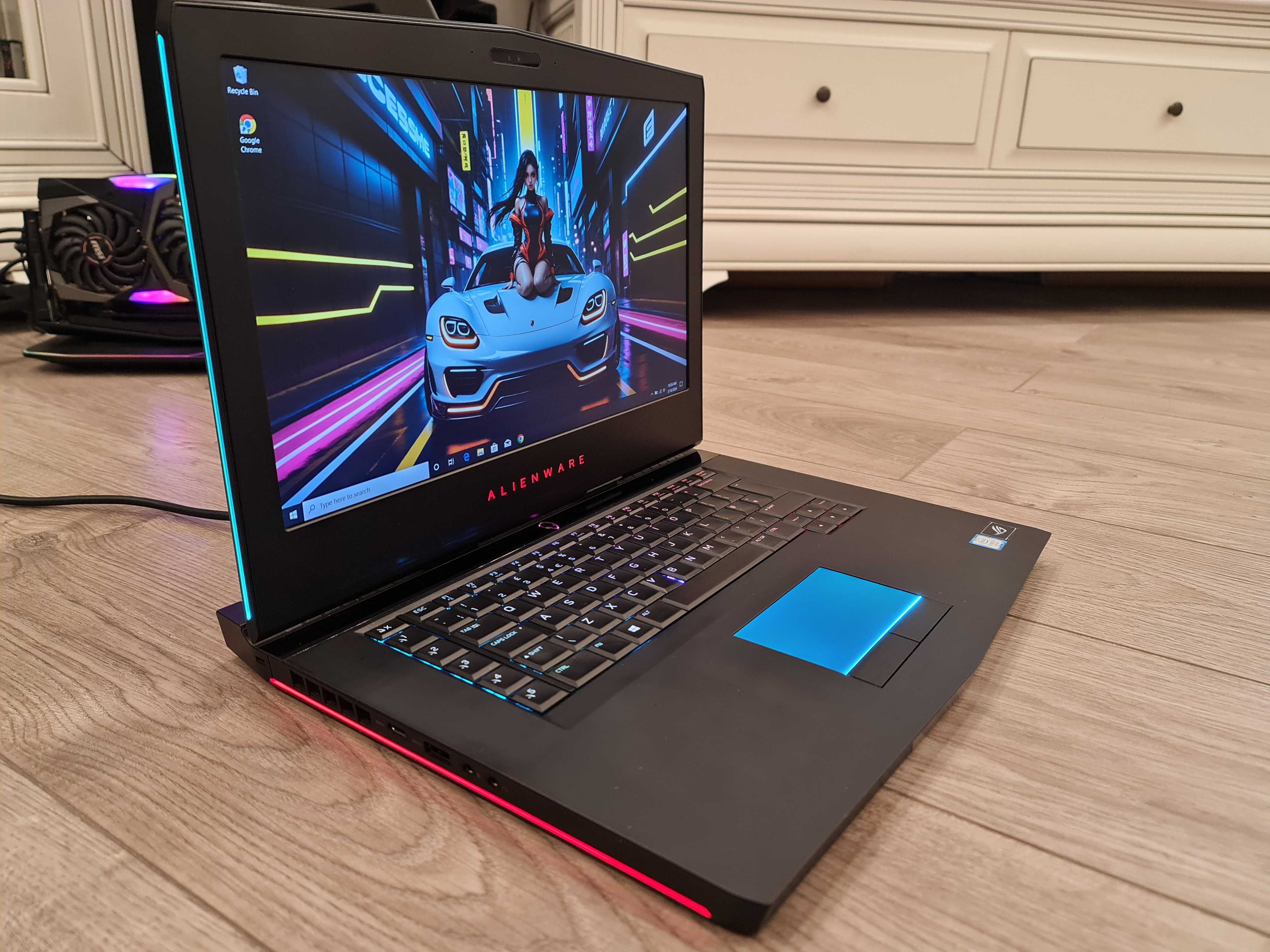 Laptop gaming alienware ,intel core i7-quad core ,video 8 gb GTX 1070