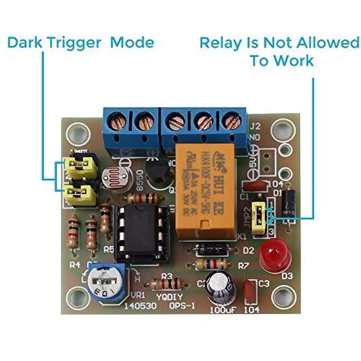 Kit electronica diy comanda unui releu in functie de lumina cu LM393