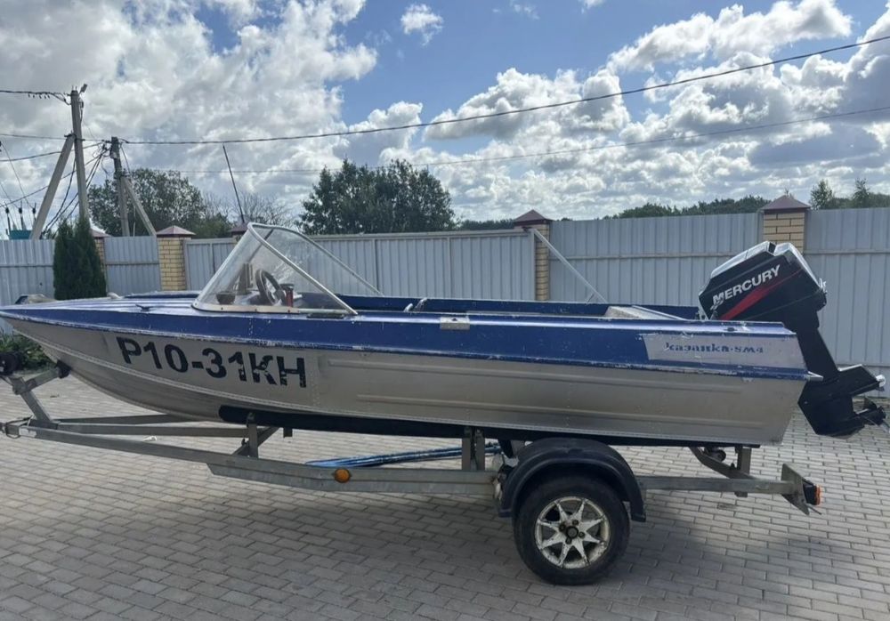 Продаётся катер Казанка 5м4 с мотором меркури 60