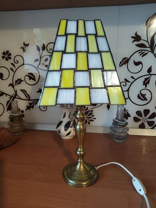 Lampa podea si veioza stil Tiffany