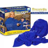 Одеяло с ръкави Snuggie в син, розов или червен цвят