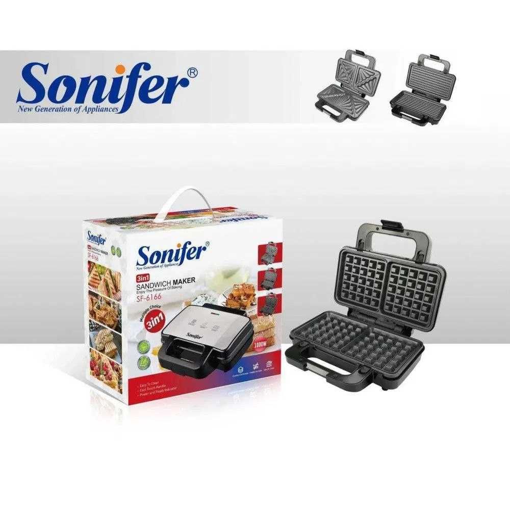 Сэндвичница 3 в 1 Sonifer SF-6166/Sendvichnitsa Sonifer SF-6166  to35