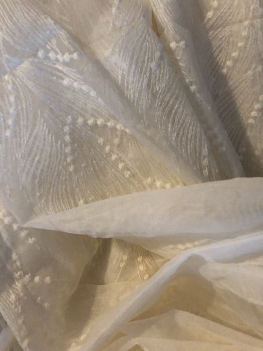 Perdea crem/alb 6m latime