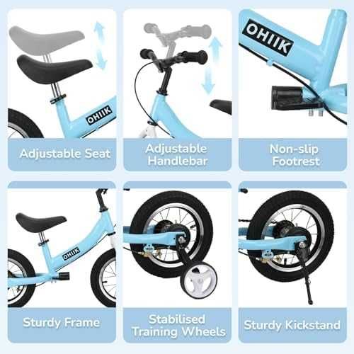 Нов Мултифункционален Детски Велосипед с Педали 14 инча колело деца