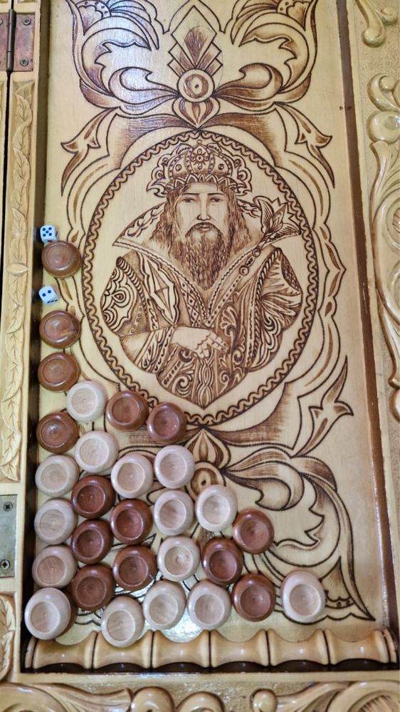 Нарды из натурального дерева