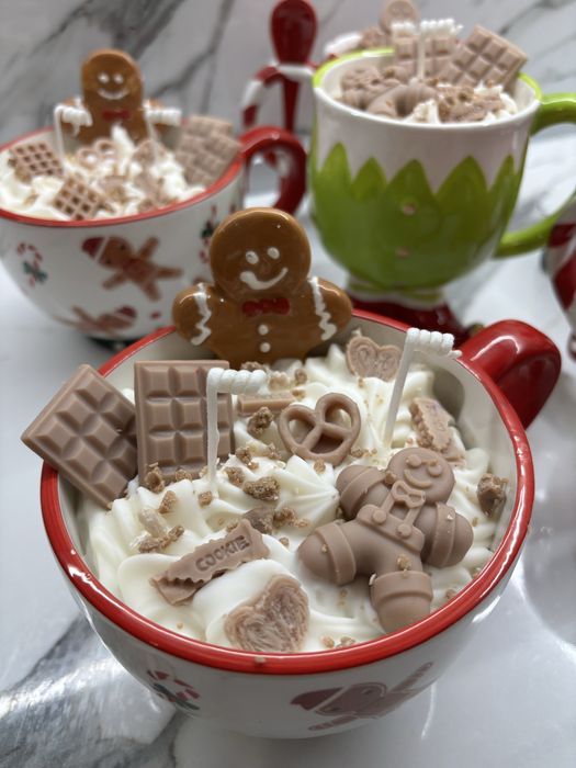 Коледни подаръци - свещи в чашка