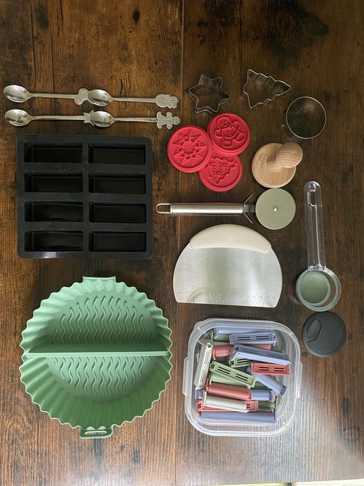 Форма за air fryer, коледни форми за бисквити, нож за пица и др