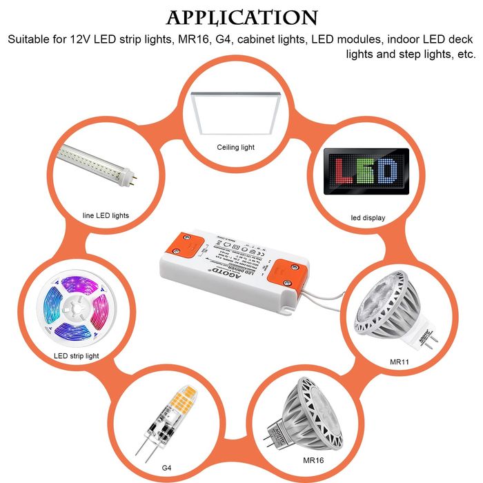 Agotd ded drive led transformer