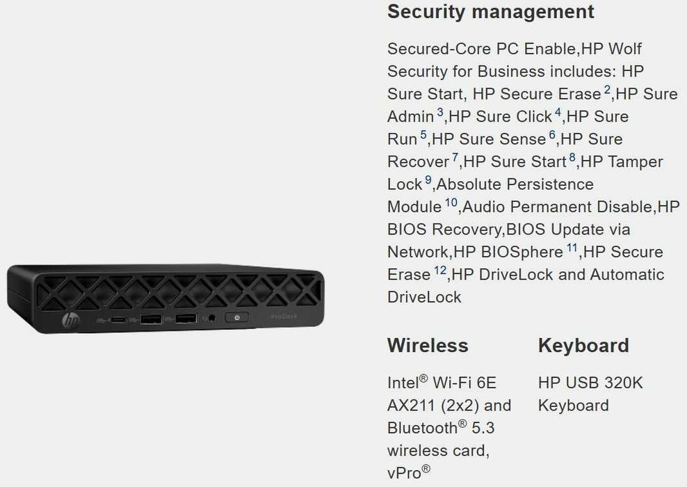 HP ProDesk 4 Mini G1i SIGILAT
