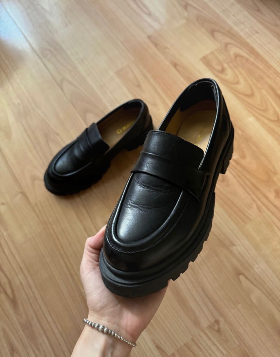 Loafers de piele