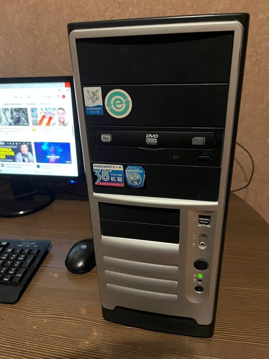 Компьютер в комплекте с монитором Intel i5 4 ядра/8Гб ОЗУ/SSD