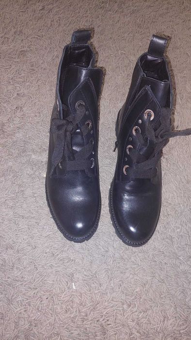 ghete noi de piele naturala 39