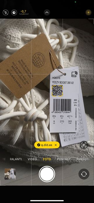 Yeezy 350 v2 Bone ORIGINALI