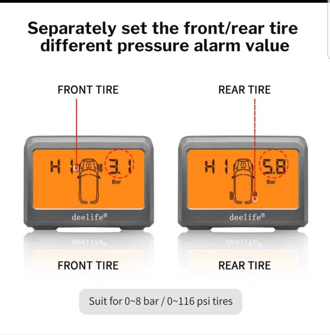 TPMS  deelife  Сензори за следене налягането в гумите.