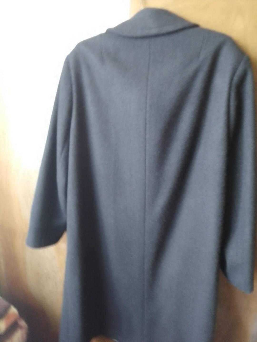 Palton negru din stofa de lana mar 50-54