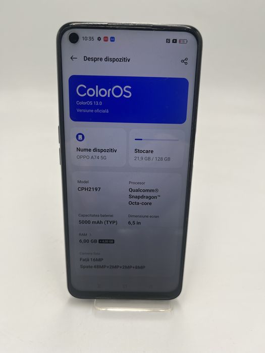 Oppo A74  6/128 GB  Cod 2781