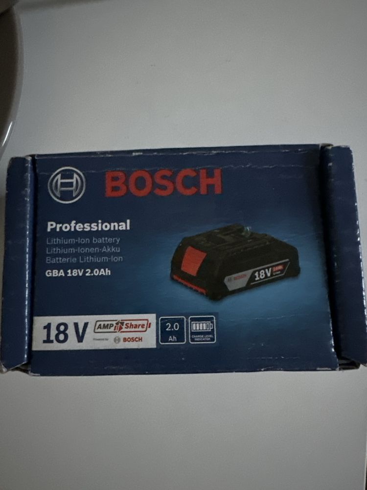 Bosch GBA 18V, 2.0 Ah, nou