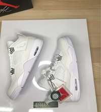 White Air Jordan 4 Retro Pure Money White Money Jordan 4 Pure Money