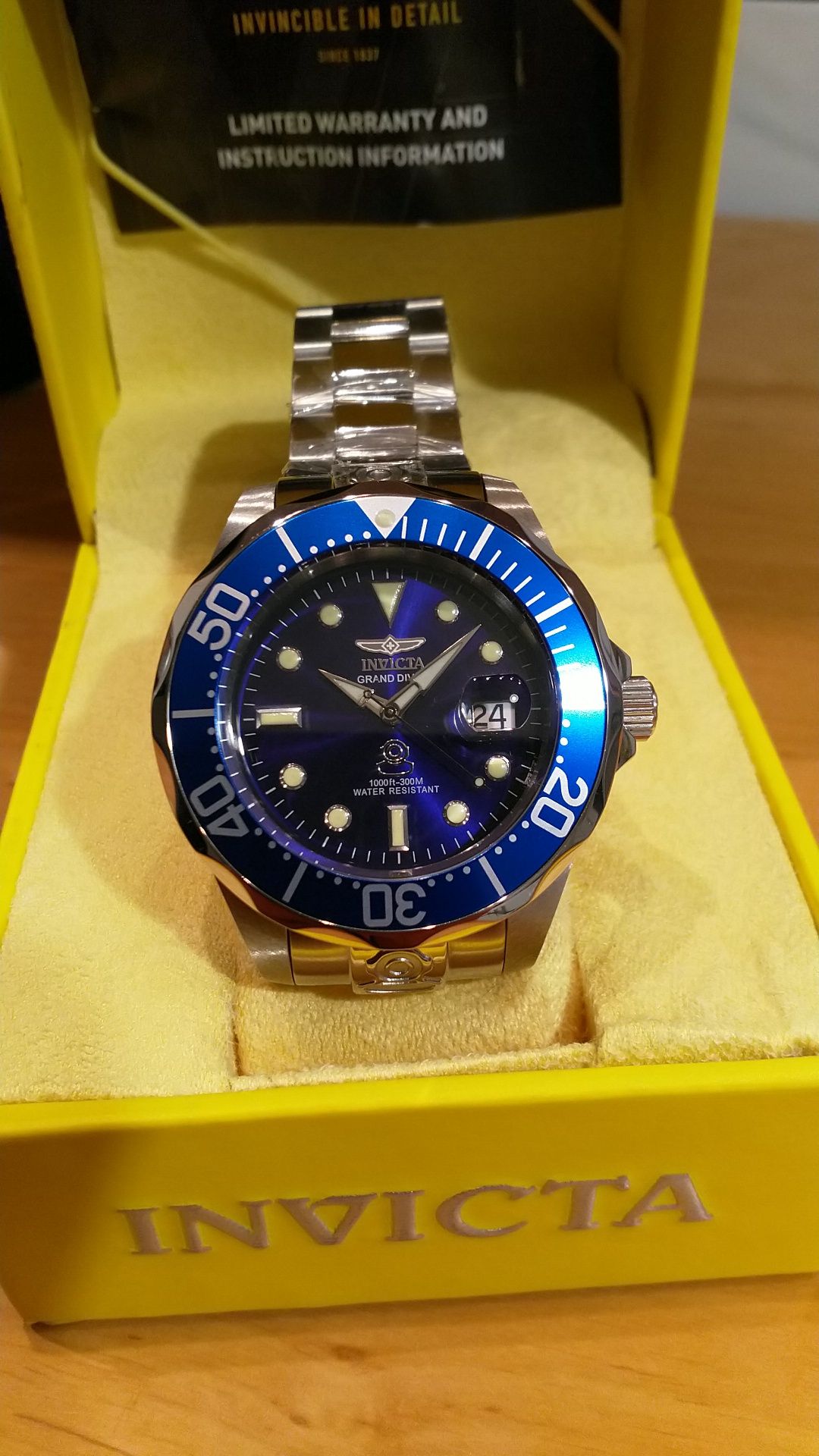 Ceas automatic Seiko Invicta Grand Diver negociabil nou nepurtat