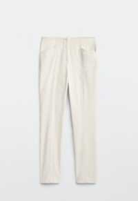 Pantaloni Massimo Dutti elastici alb-crem, 34, noi cu etichetă