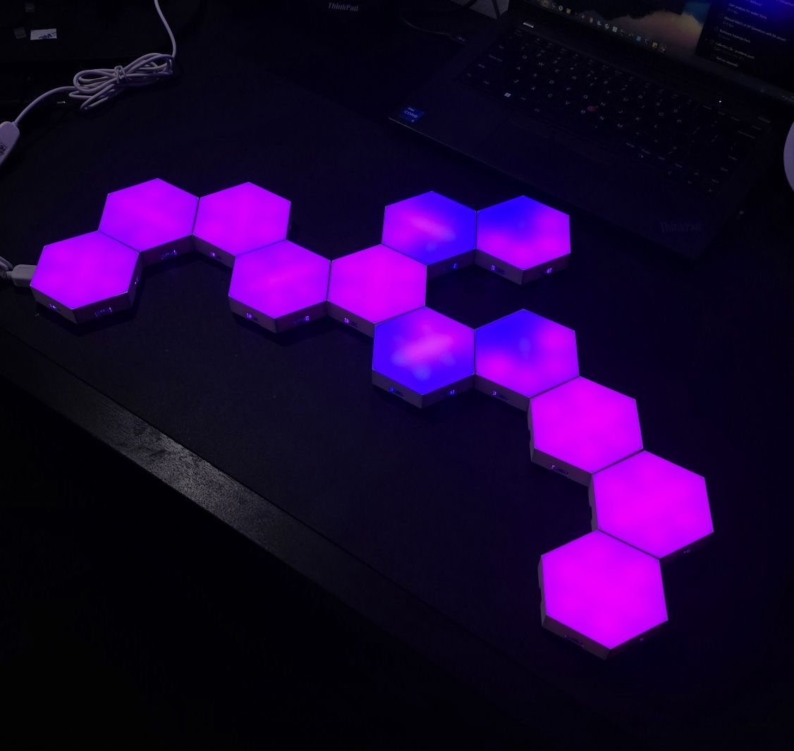 Hexagoane RGB Smart 12buc Idee Cadou