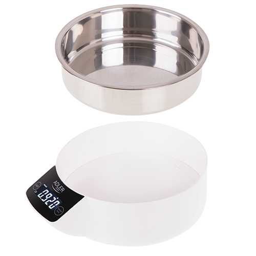 Cantar de bucatarie Adler AD 3166, bol inox, capacitate 5 kg