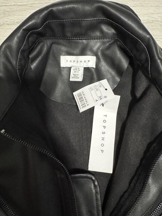 Salopeta imitatie piele Topshop
