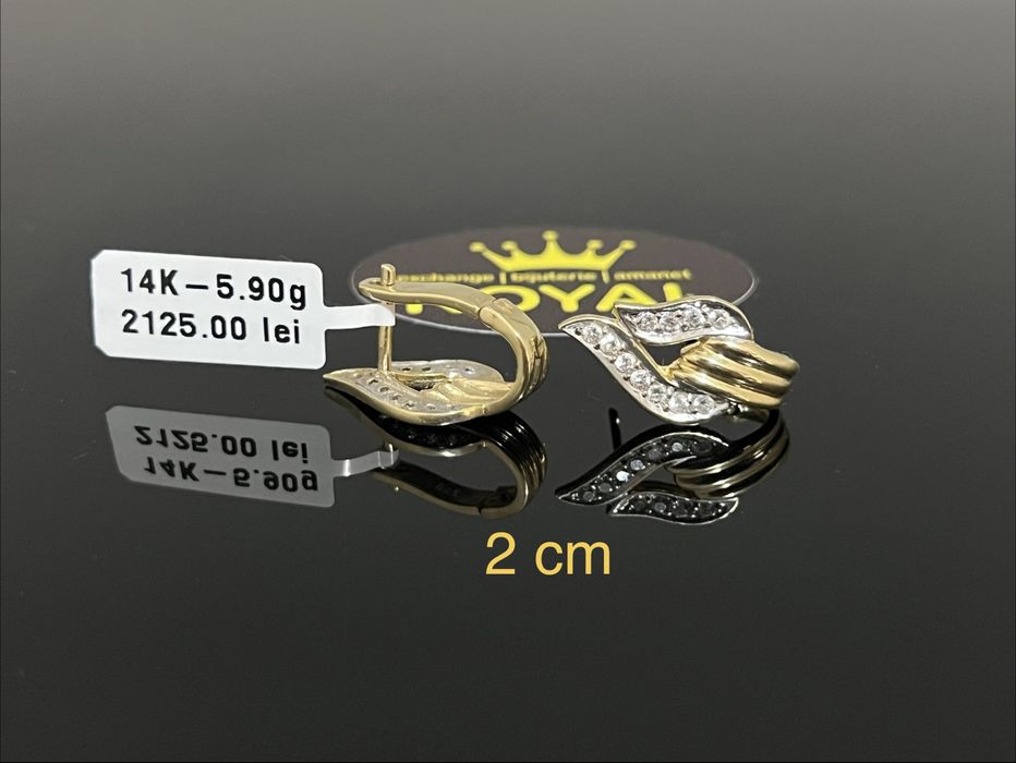 Bijuteria Royal CB : Cercei aur 14k 5,90 grame