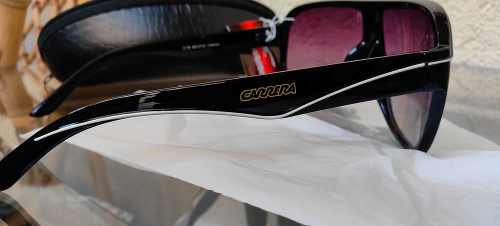 Ochelari de Soare Retro – Negru, Stil Carrera, Protectie UV, Noi