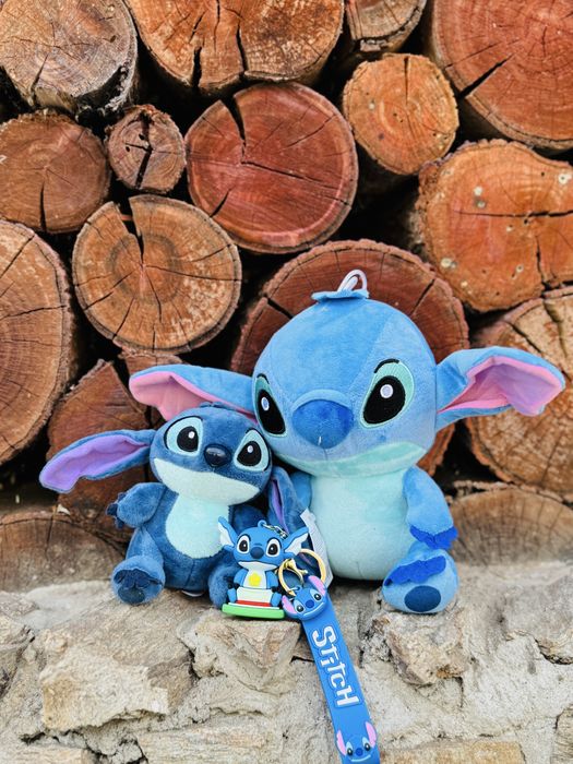 Ursulet plus stitch 15cm/20cm/25cm/35cm/lumineaza si respira/canta