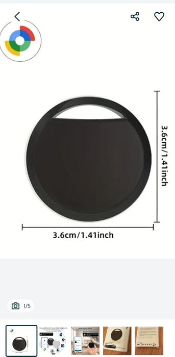 Wireless Tag Tracker (doar pentru Android), compatibil cu Google Find