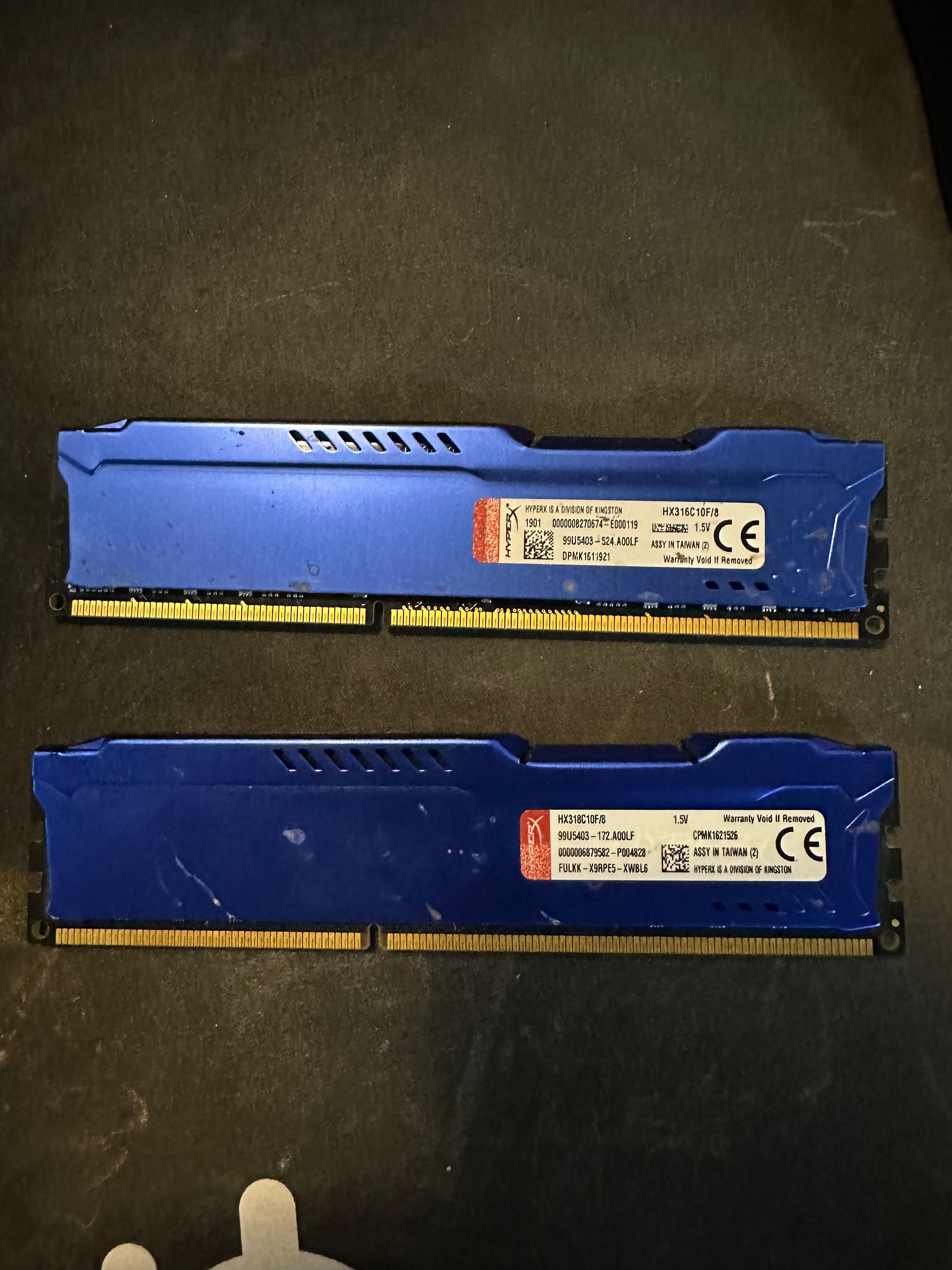 Palit GEFORCE GTX 1050ti и 2 х 8 RAM Памет - hyperX