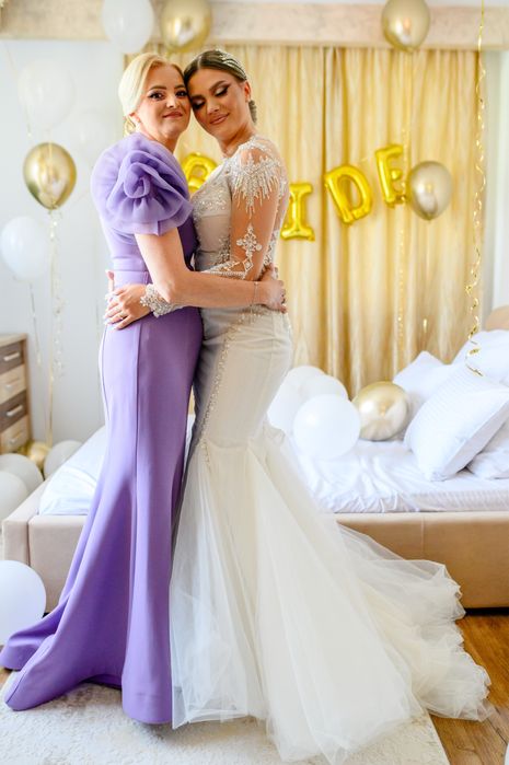 Rochie mireasa cusuta manual