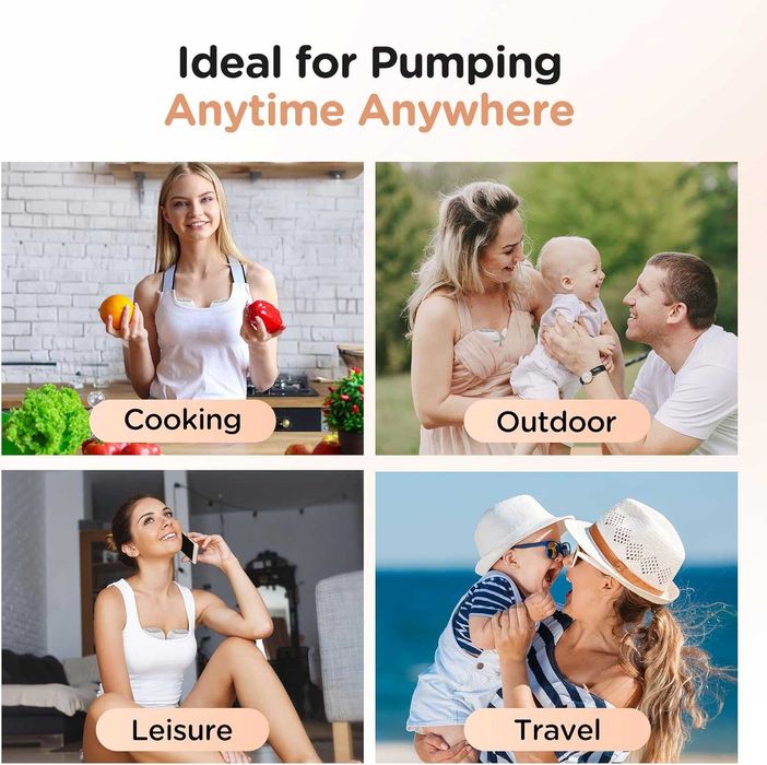 Електрическа помпа за кърма Haokoo за носене, 12 нива, 3 режима