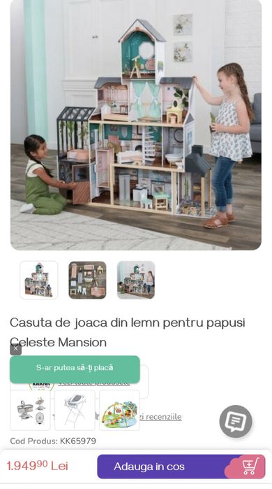 Casuta papusi KinderKraft originala + papusi LOL , mini+ OMG