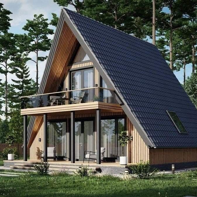 Cabane A frame din lemn